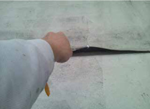 防水層のめくれ